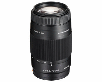 Sony SAL75300 75-300mm F4.5-5.6 Telephoto Zoom Lens for Alpha