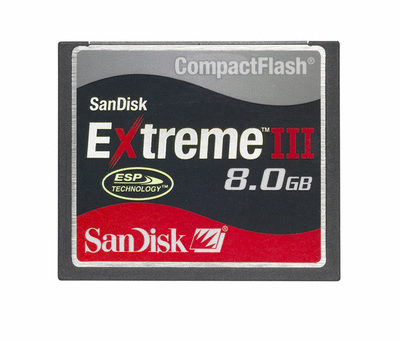 SanDisk Extreme III CompactFlash 8GB