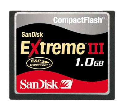 SanDisk Extreme III CompactFlash 1GB
