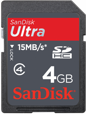 SanDisk Ultra II SDHC Card 4GB