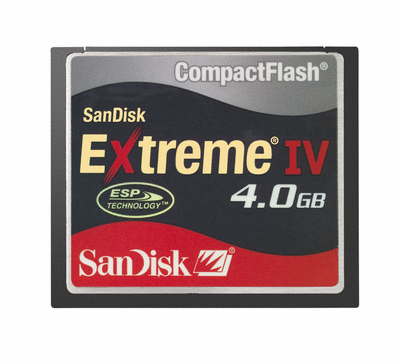 SanDisk Extreme IV CompactFlash 4GB