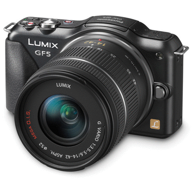 Panasonic Lumix DMC-GF5 with 14-42mm Kit (Black) - Canada