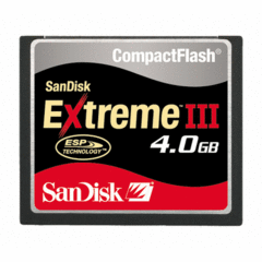 SanDisk Extreme III CompactFlash 4GB