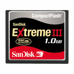 SanDisk Extreme III CompactFlash 1GB