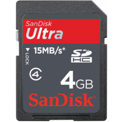 SanDisk Ultra SDHC Card 4GB