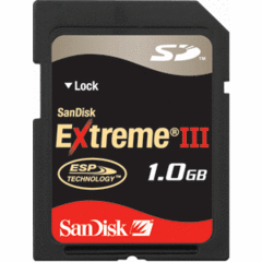 SanDisk Extreme III SD Card 1GB