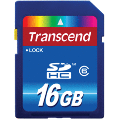 Transcend 16GB SDHC Class 6
