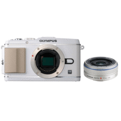 Olympus PEN E-P3 with 17mm Kit (White)