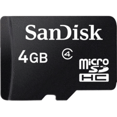 SanDisk 4GB microSDHC Class 4