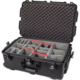 963 Wheeled Hard Case with Padded Divider Insert (Black, 90.6L)
